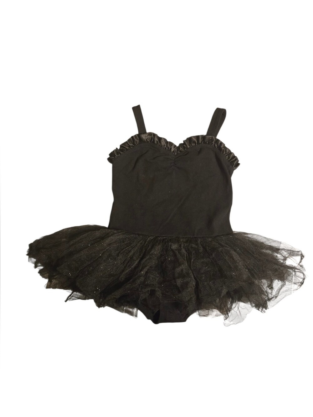 Black Ballet Tutu Dress Leotard Size 16